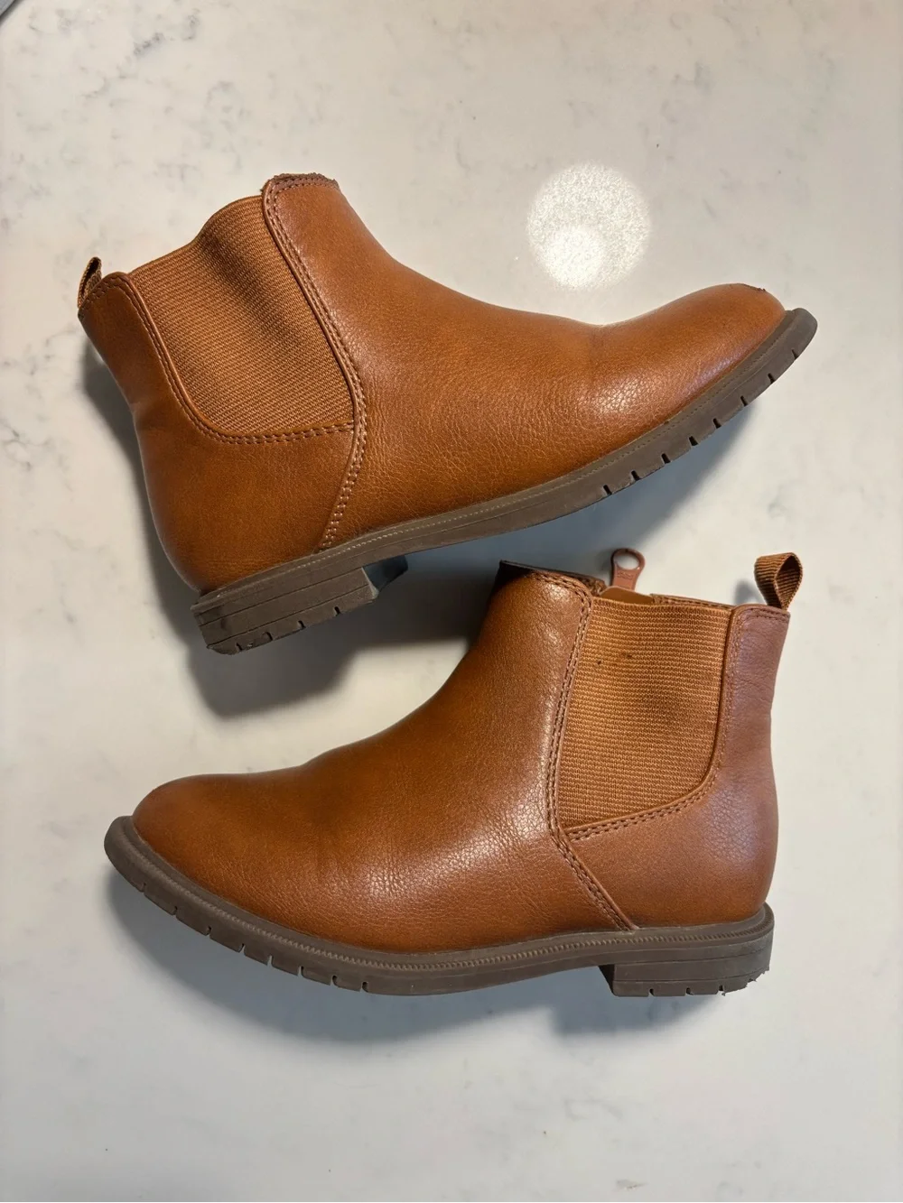Cat & Jack Tan Pull-Tab Chelsea Boots for Kids